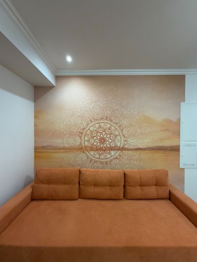 Poșta Veche, Moldova — fototapet mandala, fototapet personalizat, fototapet living, fototapet Chișinău, fototapet Moldova, design interior, decor perete, mandala, fototapet bej, fototapet fără îmbinări